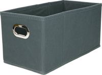5five Opbergmand/kastmand - grijsblauw - linnen - 7 liter - 31 x 15 x 15 cm