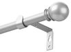 Tringle à rideaux - Réglable 67 à 187 cm - Argent, 16 mm