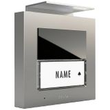 m-e modern-electronics ADV-1010 S Vistadoor Unité extérieure pour interphone audio Câblé Maison individuelle Argent