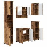 vidaXL Badkamermeubel Set Oud hout 61 x 35 x 64 cm