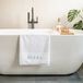 Serviette de bain brodée - Blanc