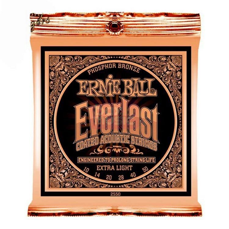 Ernie Ball 2550 Everlast Coated Phosphor Bronze Extra Light - 0749699125501