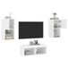 Maison Exclusive - Salon 4 pièces avec éclairage LED blanc
