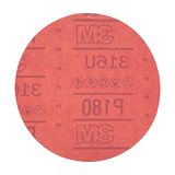 3M Hookit 01222 schuurschijven, rood, zonder gat, 15 cm, 180+ grade, 50 schijven