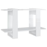 VidaXL Boekenkast/kamerscherm 80x30x51 cm hoogglans wit