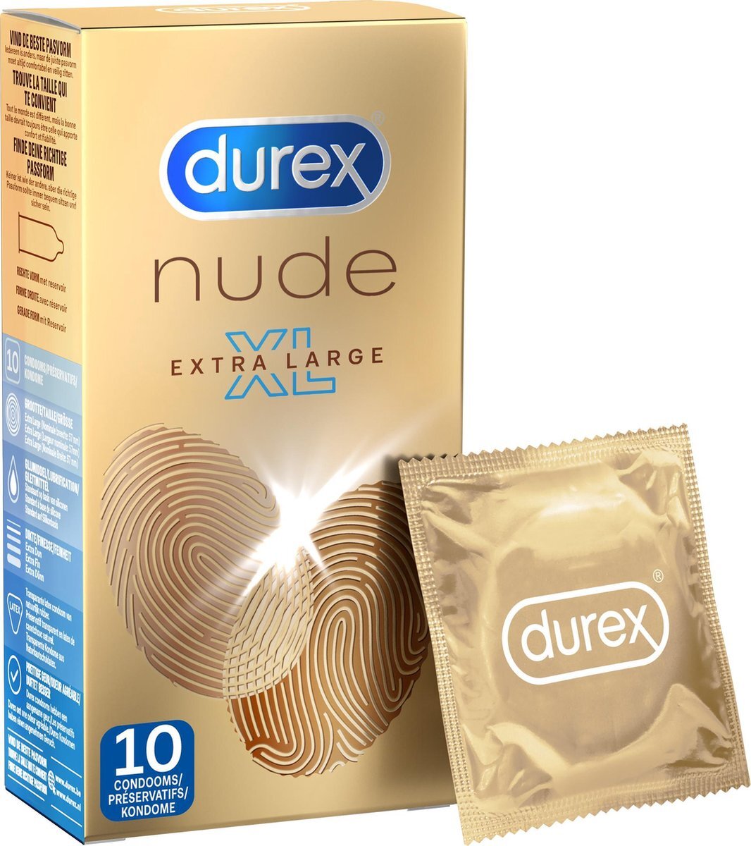 Durex Condooms Nude XL 10 stuks