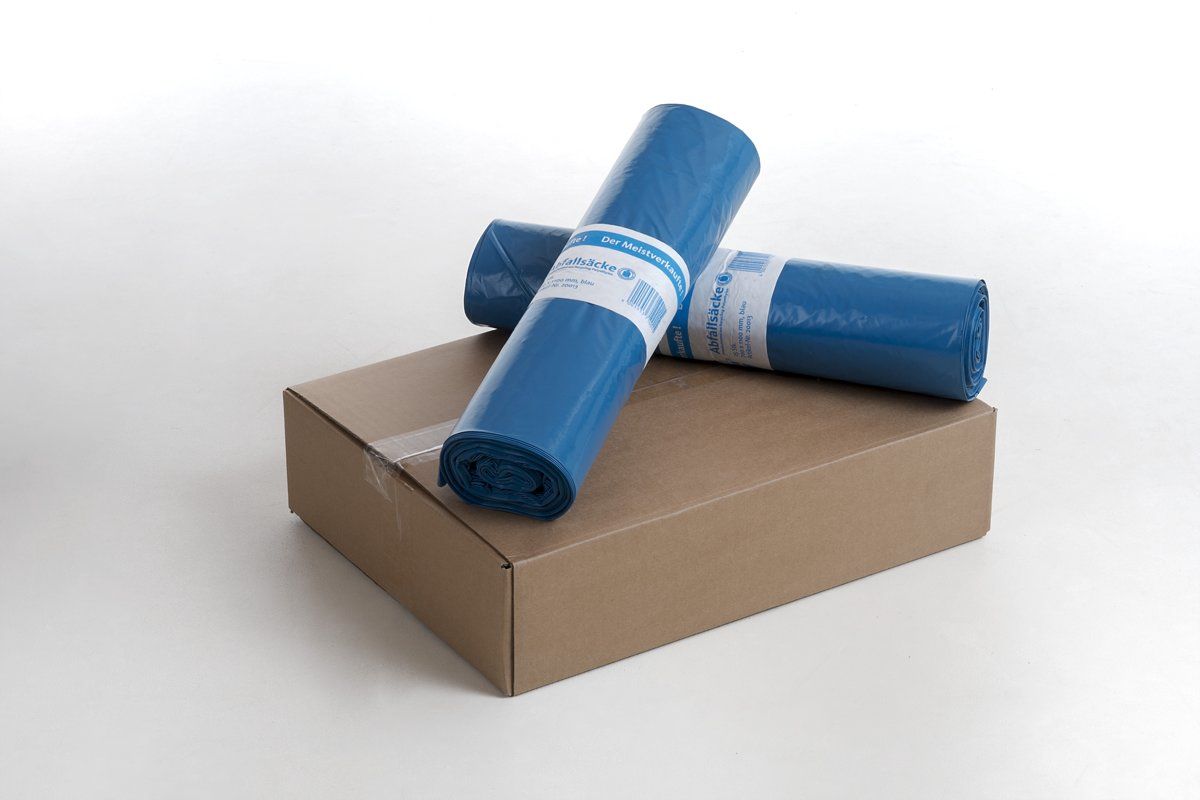 Knapzak Vuilniszak blauw - 120 liter - 100 zakken