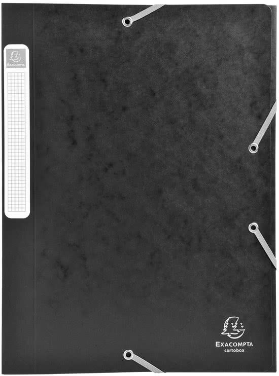 Exacompta Elastobox Cartobox rug van 25 cm zwart 510 e kwaliteit