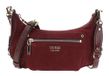 GUESS Leren schoudertas Marsha Mini Crossbody Bag Burgundy donkerrood