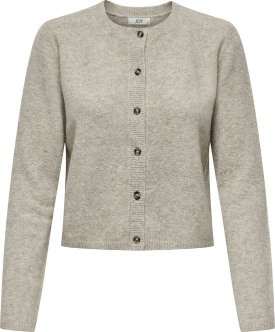 JDY Jacqueline de Yong Vest Jdychloe Life L/s Cardigan Knt Noos 15330581 Turtledove/melange Dames Maat - XL