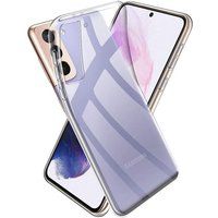Phonillico® Case voor Samsung S21 - Siliconen Gel TPU Transparant Zacht Ultradunne