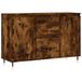 vidaXL Dressoir, bewerkt hout, gerookt eikenkleurig, 101,5x35x70 cm