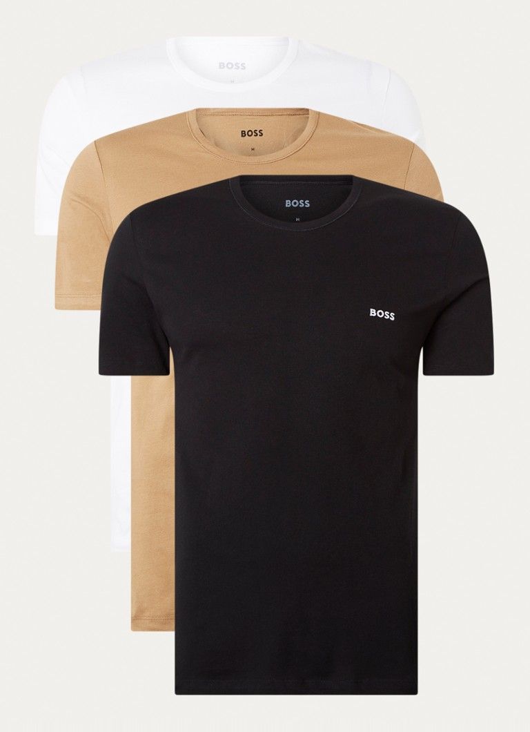 HUGO BOSS T-shirt met ronde hals - 3-pack