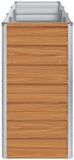 vidaXL Verhoogde plantenbak licht bruin 240 x 40 x 77 cm Staal