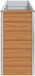 vidaXL Verhoogde plantenbak licht bruin 240 x 40 x 77 cm Staal