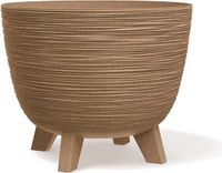 Prosperplast Furu Eco Wood-Naturo - Bloempot met pootjes / Plantenbak - UV-bestendig ⌀ 290mm
