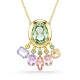 Swarovski Gema Ketting met hanger Roze/Paars Swarovski kristal Goudkleur Metaal 46 cm