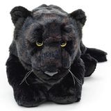 Uni-Toys - Zwarte panter, liggend - 44 cm