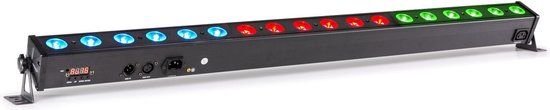 BeamZ LCB183 LED Bar - 18 RGB LEDs - DMX - Black