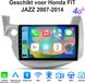 Junsun Android 15 Autoradio Geschikt voor Honda FIT JAZZ 2007-2014 - 10 Inch TouchScreen