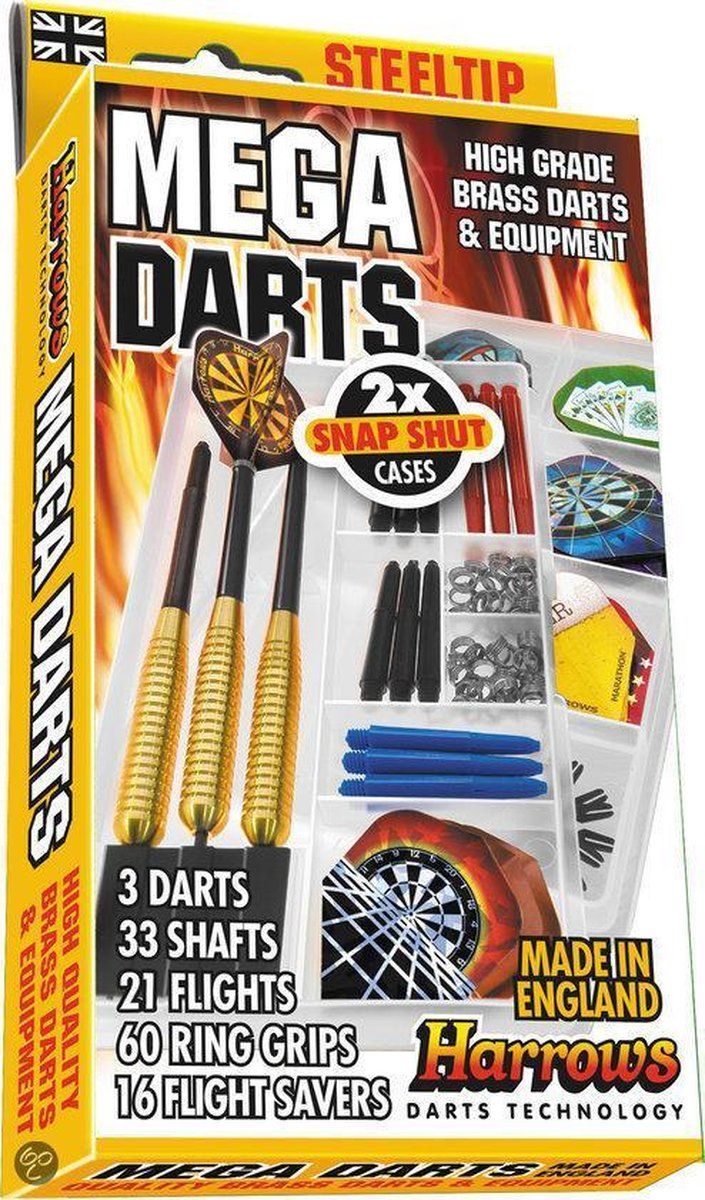Harrows Mega Darts Gift Set Steeltip - Multicolor - Metaal - 2022