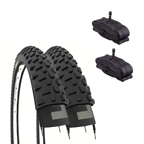 Ecovelò Banden 26 x 2,10 (54-559) + binnenband Amerika (Schrader) buitenband Mountainbike MTB Unisex Volwassenen