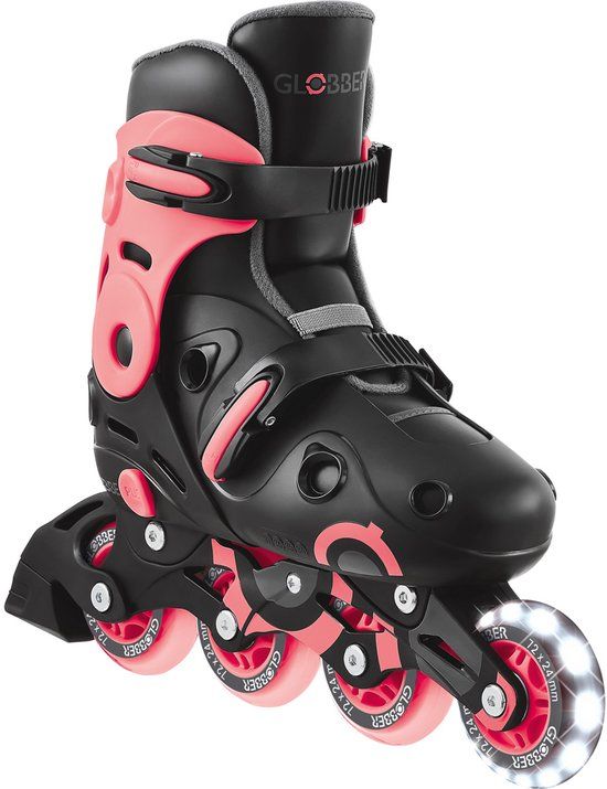 Globber Inline Skates - Go Skate Pink - Roze - Verstelbaar 34-37 - Lichtgevende Wielen