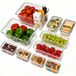 Boîtes de rangement transparentes empilables - lot de 12