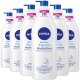 NIVEA Bodylotion Pump Express Hydration - 6 x 400 ml