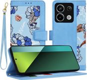 Techsuit FlipCraft Book Wallet Case met koord - Vibrant Blue - Geschikt voor Xiaomi Redmi Note 13 Pro 5G / Xiaomi Poco X6