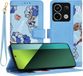 Techsuit FlipCraft Book Wallet Case met koord - Vibrant Blue - Geschikt voor Xiaomi Redmi Note 13 Pro 5G / Xiaomi Poco X6