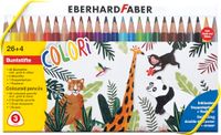 Eberhard Faber Kleurpotlood EFA Colori 26st. driekantig in karton etui