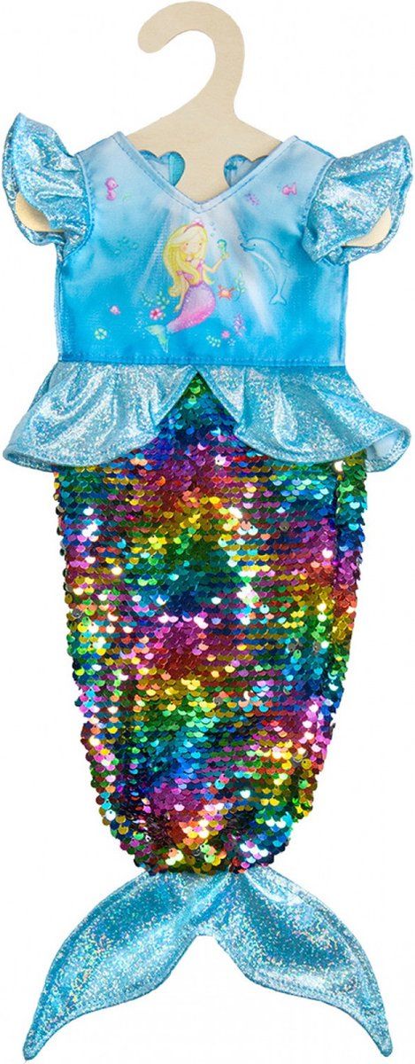 Heless Poppenjurk Zeemeermin met Pailletten - 35-45 cm - Multicolor