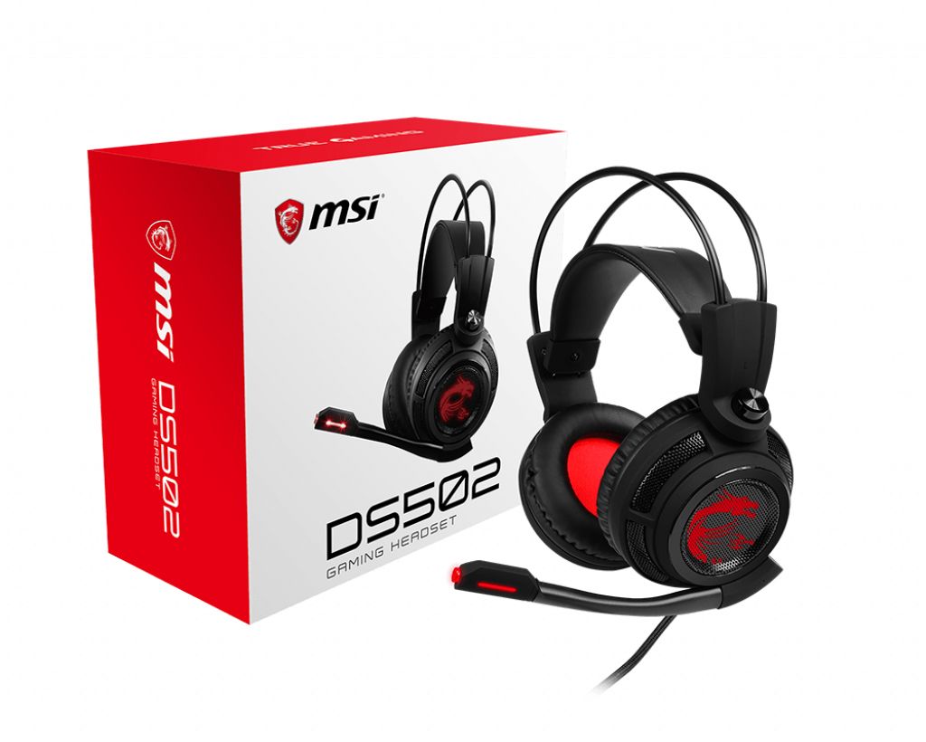 MSI DS502 Gaming Headset - Zwart/Rood