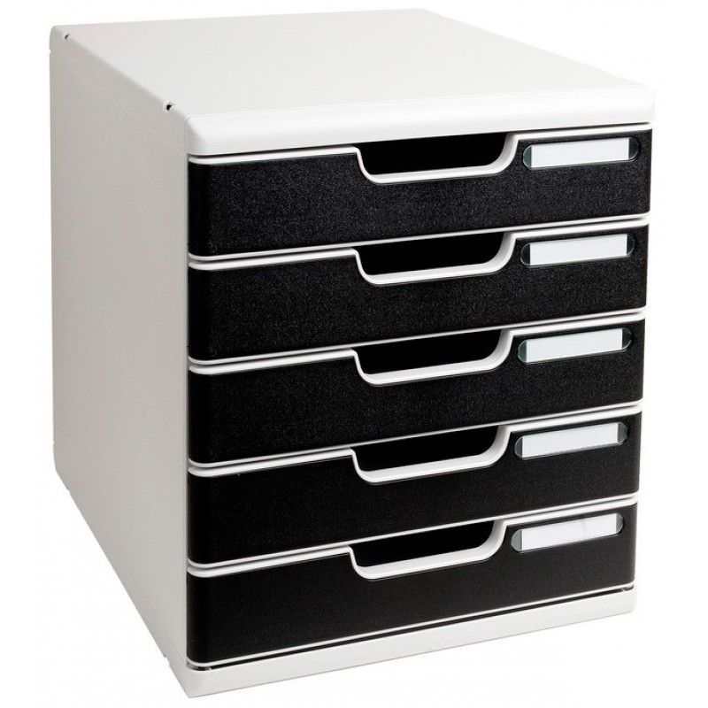Exacompta 301014D Brievenbakje - Zwart/Grijs