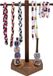 Porte-bagues de baseball et de softball - Présentoir en bois pour bagues de championnat et pendentifs de bijoux - Organisateur de trophées de sport - Un cadeau unique pour les joueurs et les fans