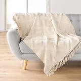 douceur d'intérieur Inca Plaid met franjes (125 x 150 cm) katoen en polyester getufteerd