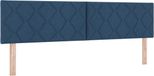 Hoofdbord vidaXL Hoofdbord Blauw Stof 180 cm