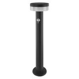EMOS - Solar led-vloerlamp TERION met bewegingsmelder voor huis en tuin - waterdichte zonnelamp met sensor, helderheid 200 lm, warm wit - behuizing van roestvrij staal voor vloermontage