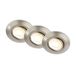 BRILONER - Set van 3 LED inbouwspots 230V Behuizing 50% gerecycled, Dimbaar, Draaibaar, Ra90, Kleurtemperatuurverandering, LED spot, vlak, Plafondspots, Inbouwspots, 90x24mm (DxH), Mat nikkel