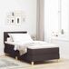 Maison Exclusive - Boxspring met matelas. Brun foncé, 100 x 200 cm, textile