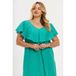 YOEK Plus Size jurk - groen