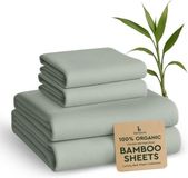 Merkloos / Sans marque Bamboe Beddengoedset 4-delig - 100% Viscose - Koelend & Extra Diepe Zak tot 40 cm - Luxe Zachte Laken & Kussenslopen voor Optimale Nachtrust