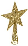 Feeric lights & Christmas Feeric Christmas Kerstboom piek - Ster - Goud - Kunststof - 37,5 cm
