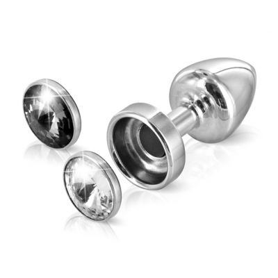 Diogol - Anni Butt Plug Magneet Transparant & Zwart - 3760228972332