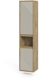 Vicco Badkamerkast Viola, Artisanaal eiken/Kasjmier, 38 x 170 cm