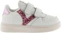 Victoria Kindersneakers met klittenband Roze Zebraprint