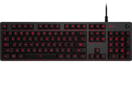 Logitech G413 Carbon - AZERTY - Rood Backlight - Bedraad Toetsenbord