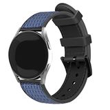 Strap-it nylon hybrid bandje - blauw - Geschikt voor Xiaomi Mi Watch