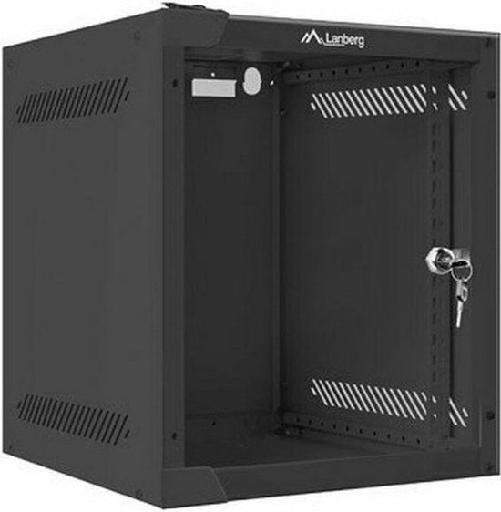 Lanberg WF10-2306-10B Rack Cabinet 6U Wall-mounted Black